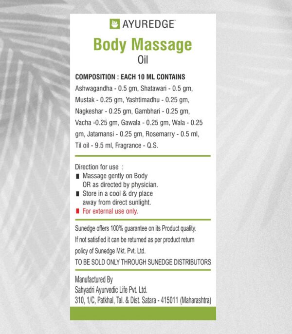 body massage - ingred Body Massage Oil 200 ML