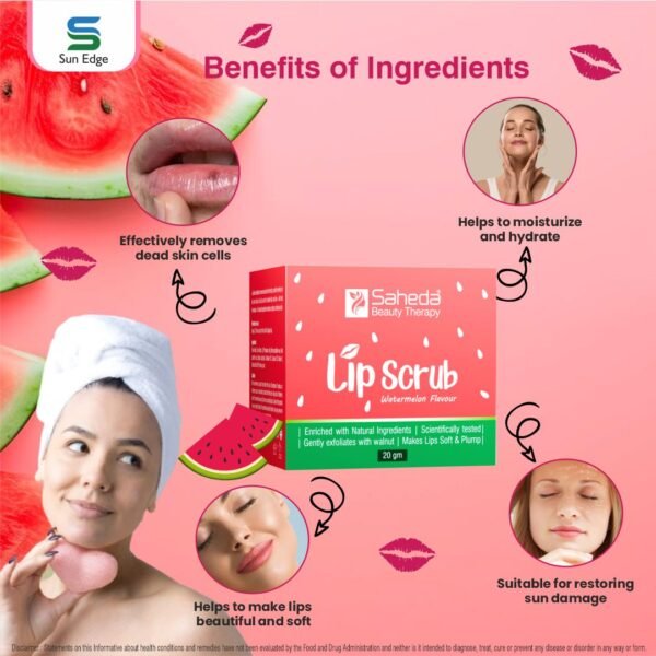 lip scrub4 Saheda Lip Scrub 20 GM