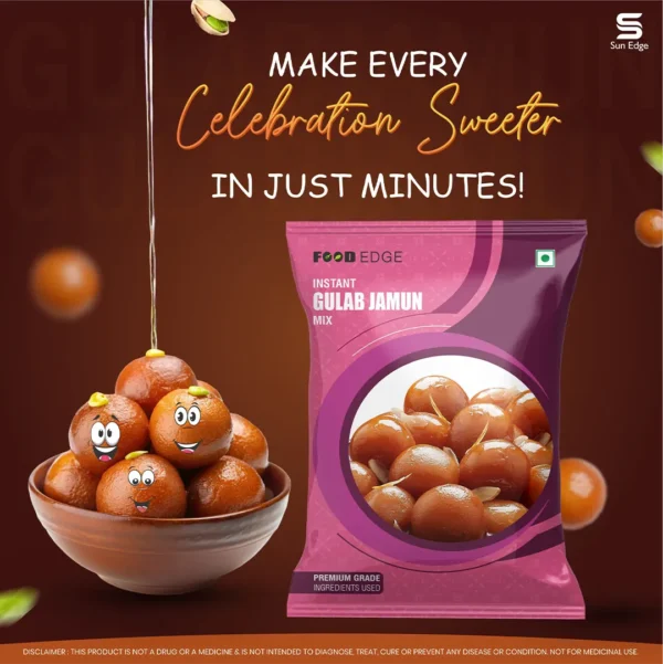 Instant Gulab Jamun Mix – Soft, Juicy & Delicious!- 200gm