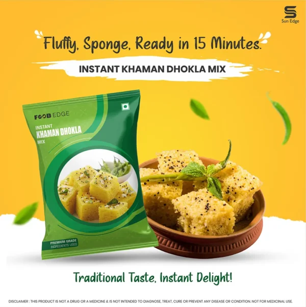 Instant Khaman Dhokla Mix – Soft, Spongy & Irresistible! -200 gm