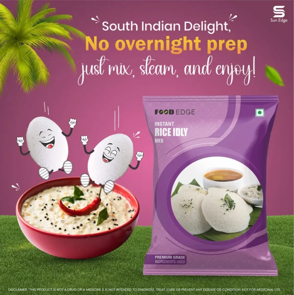 Instant Rice Idli Mix – Soft, Fluffy & Traditional - 200gm